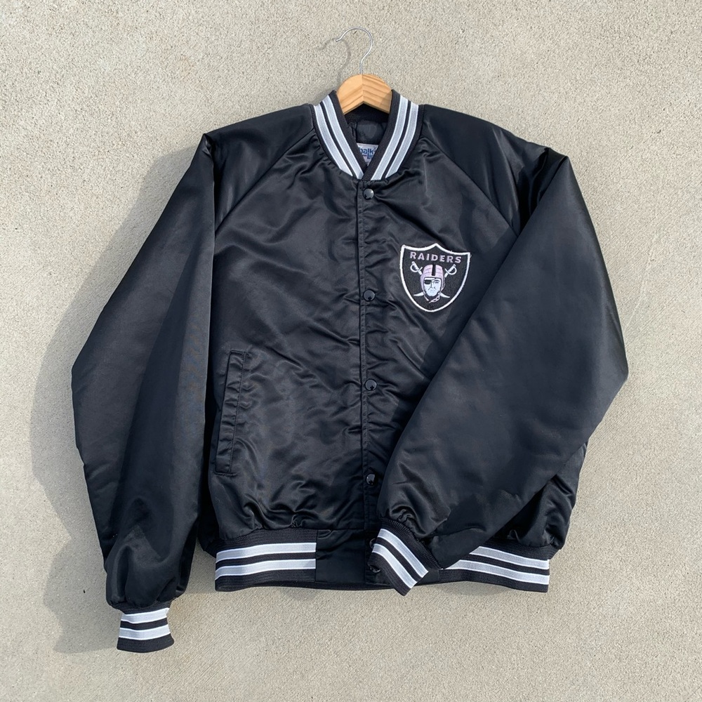VINTAGE RAIDERS CHALKLINE BOMBER JACKET